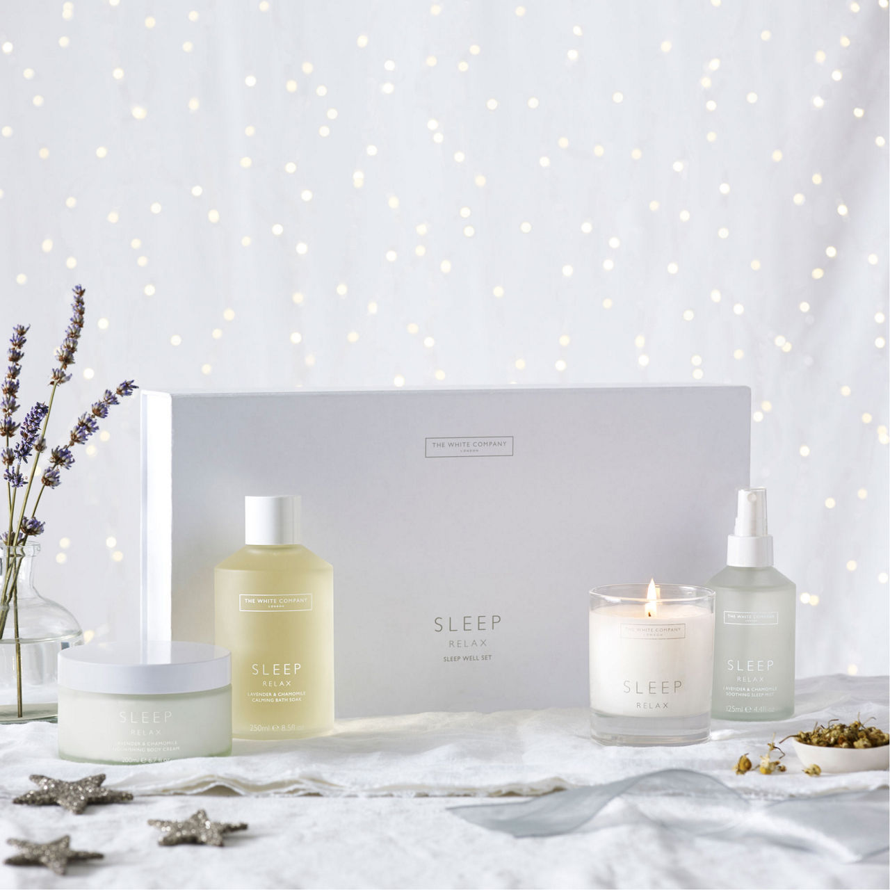 White company sleep set sale