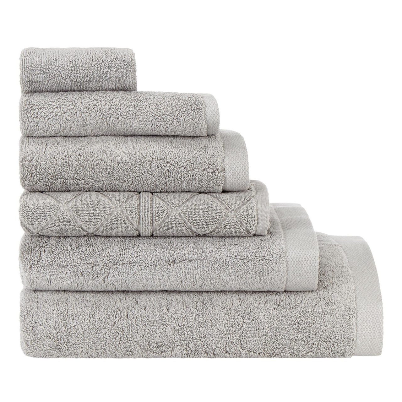 Silver discount grey towels