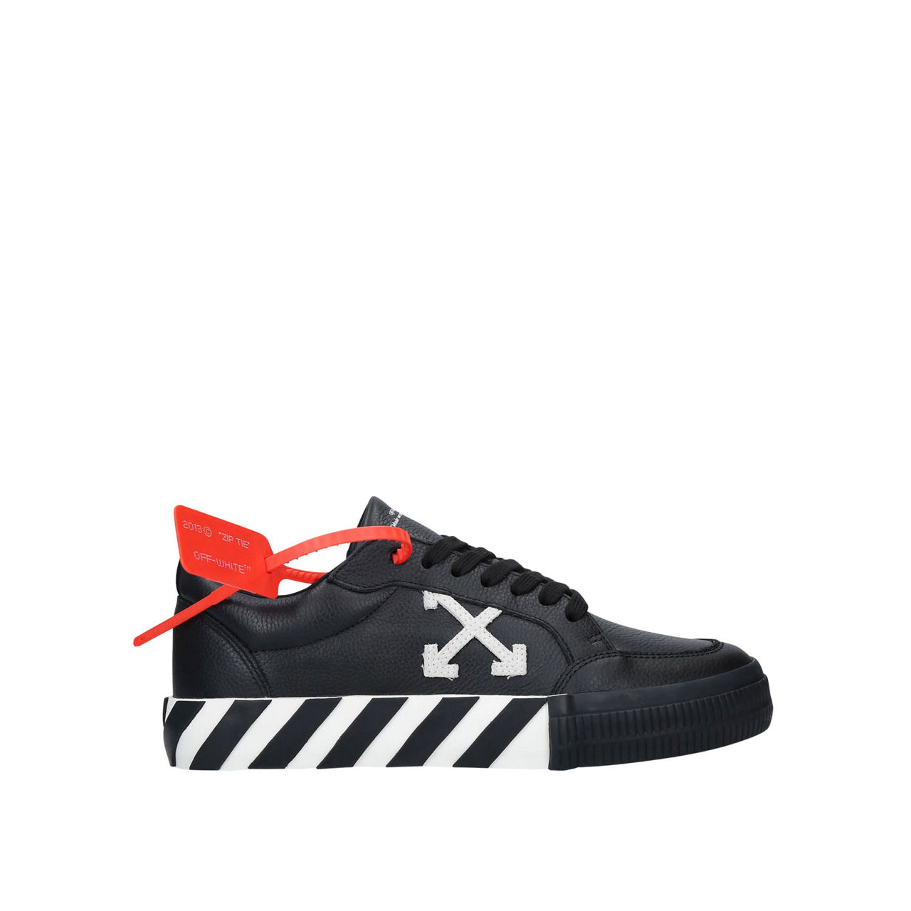 OFF WHITE Vulcanised Logo Striped Trainers