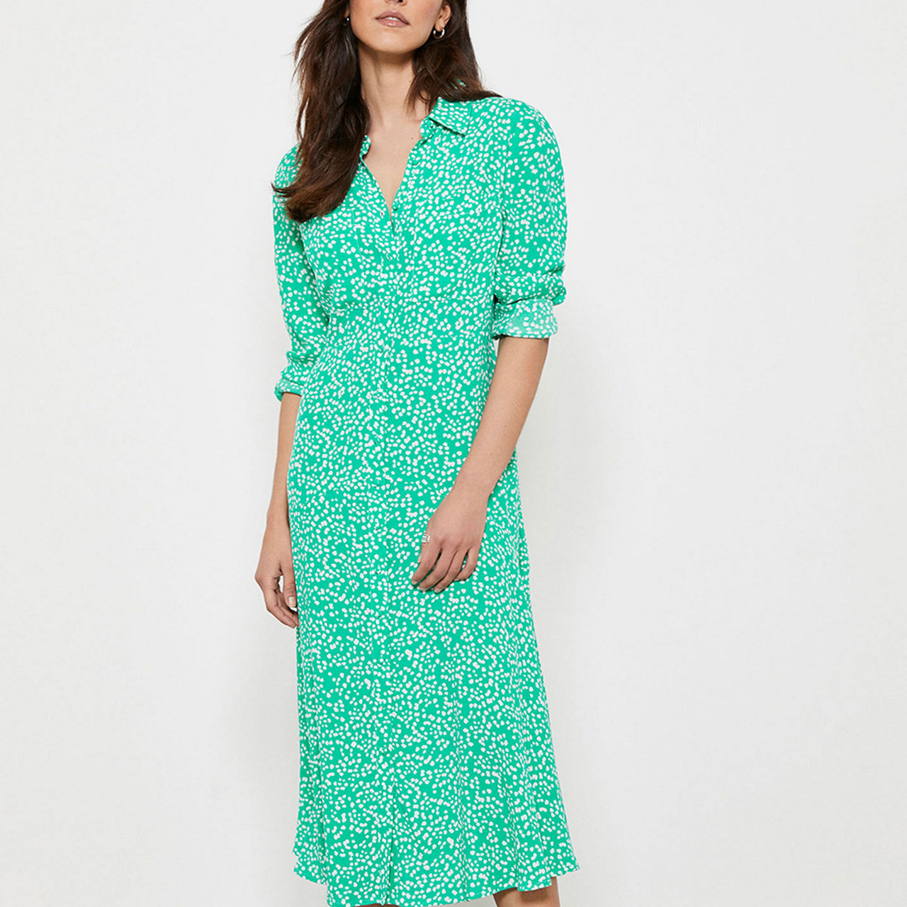 Mint velvet spot print shirt dress sale