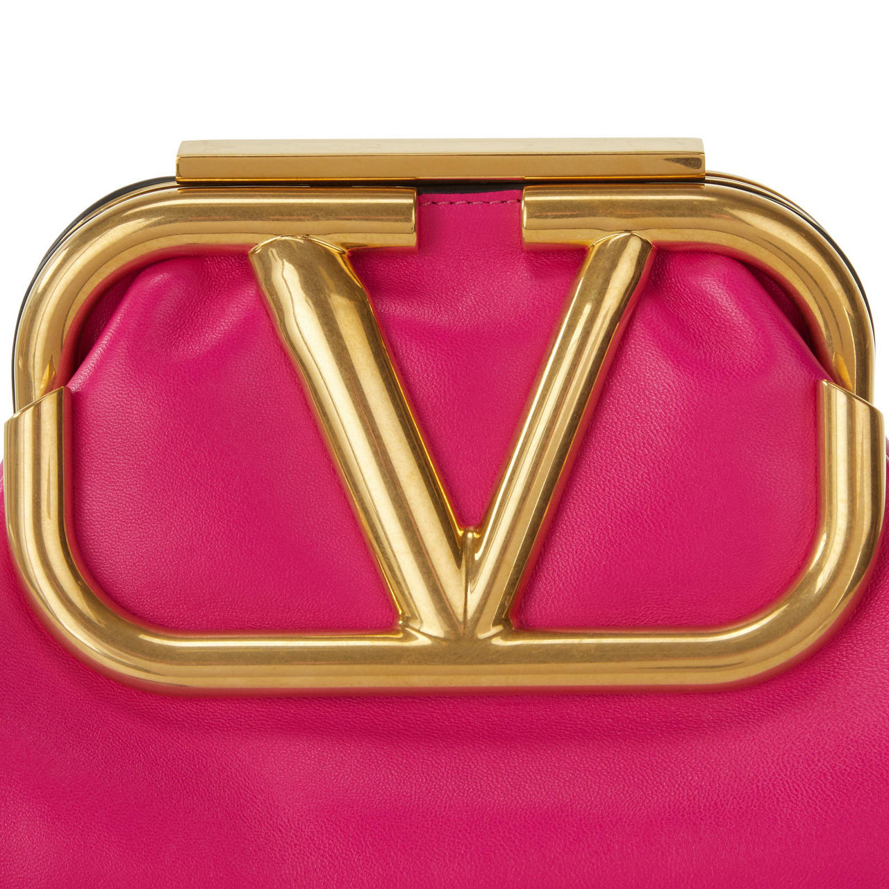 VALENTINO GARAVANI Super V Clutch Cyclamin Pink