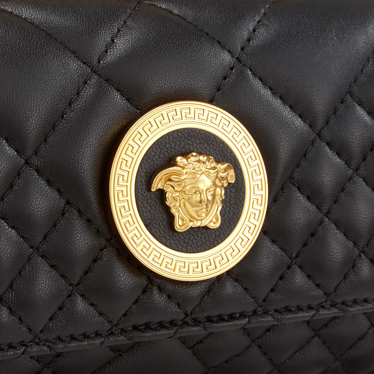 Versace quilted icon hot sale evening bag