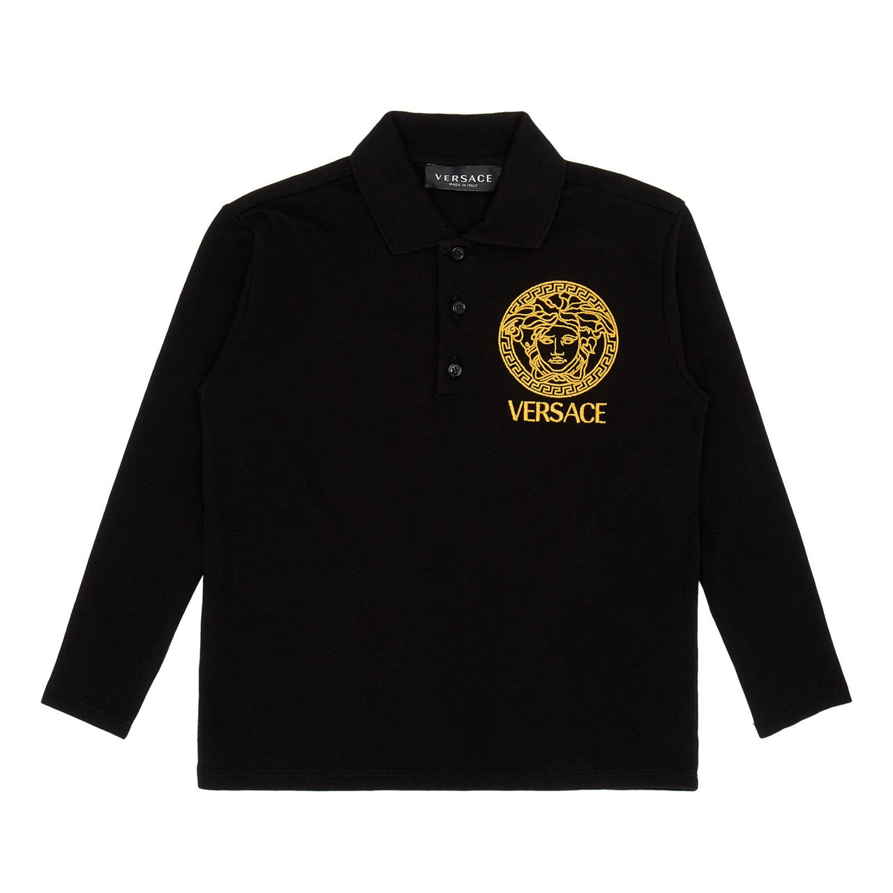 Mens versace long sleeve sale polo