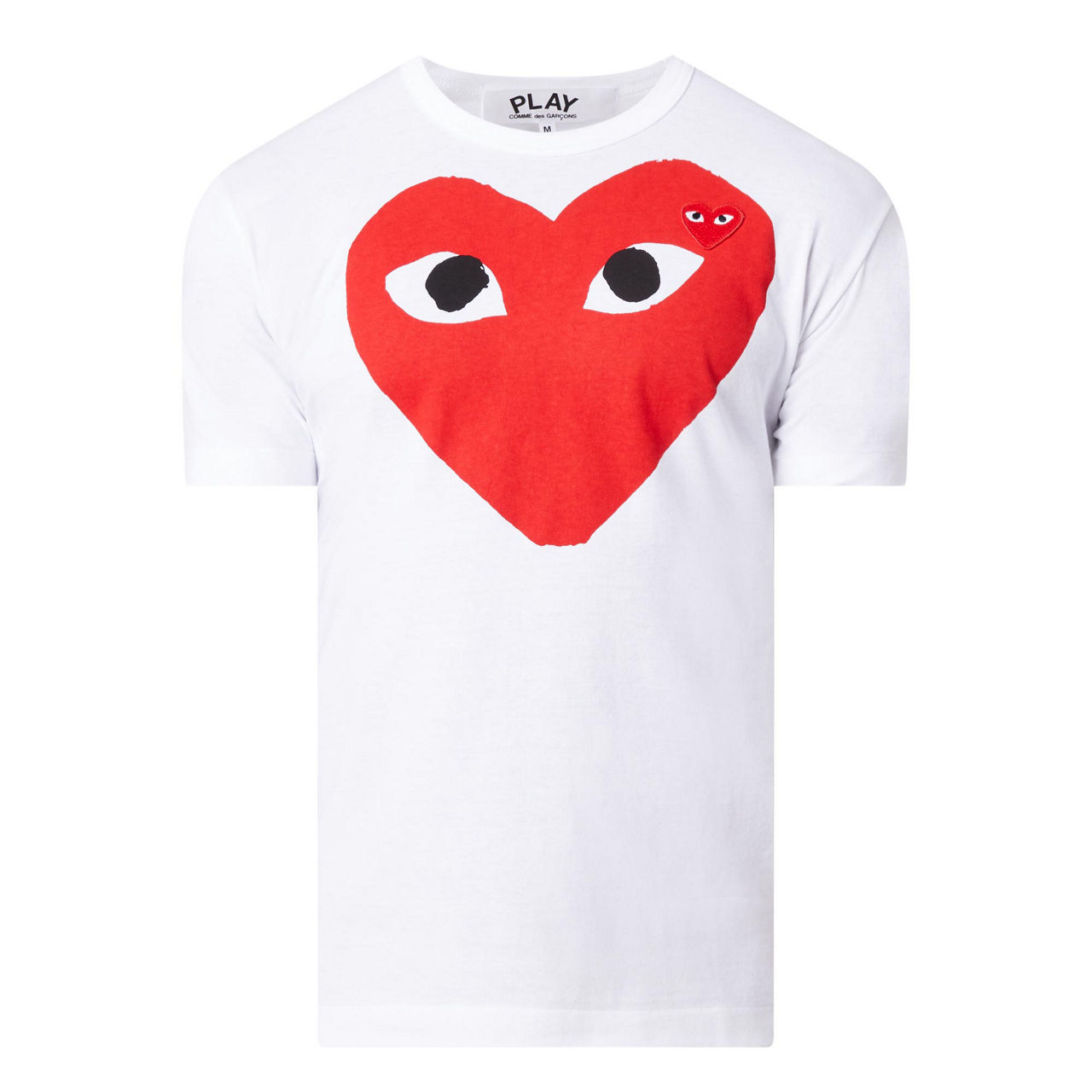 COMME DES GAR ONS PLAY Large Heart T Shirt