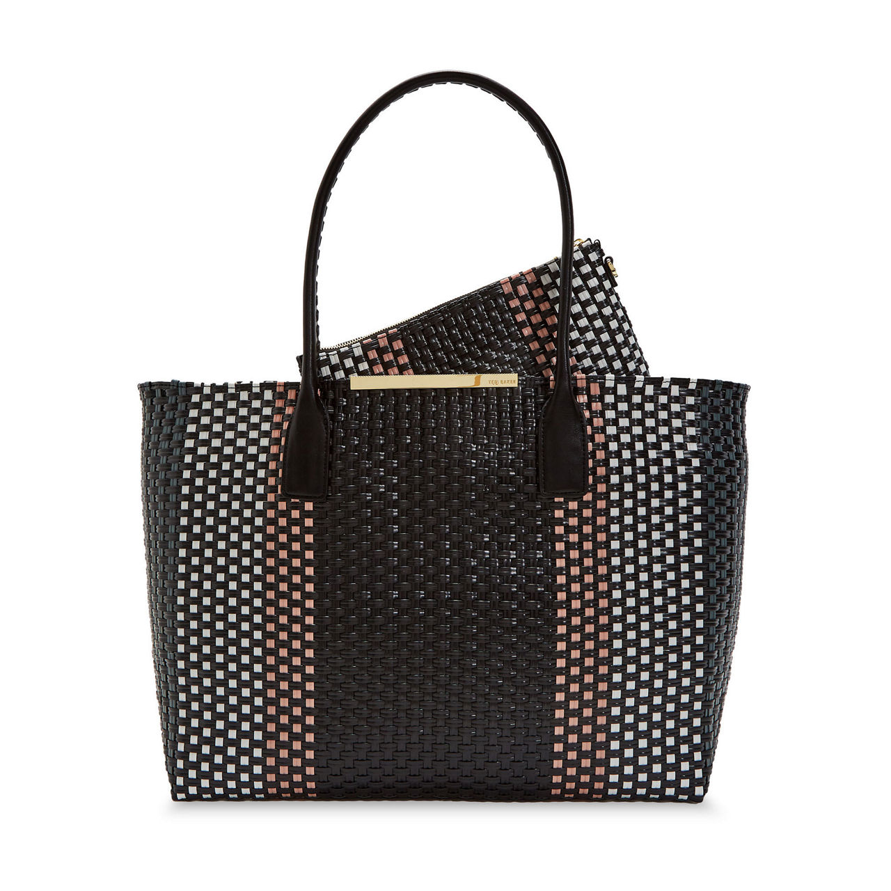 TED BAKER Maxinee Large Woven Tote Bag