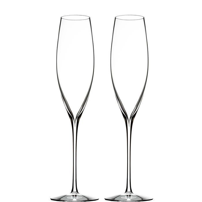 Waterford Elegance Optic Classic Champagne Flute - Set of 2