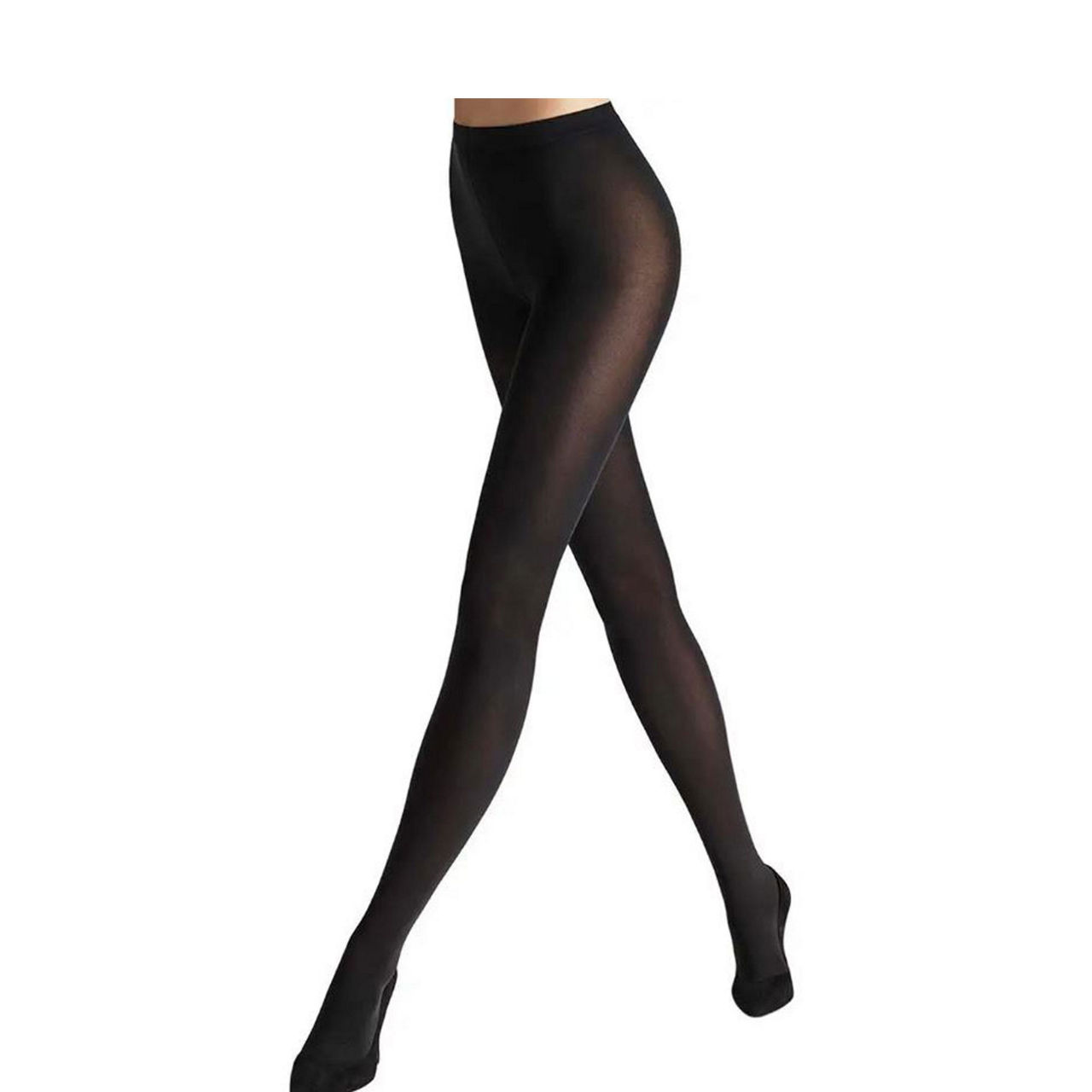 hose., Tights & Hosiery, Gold Stag Print Black Tights