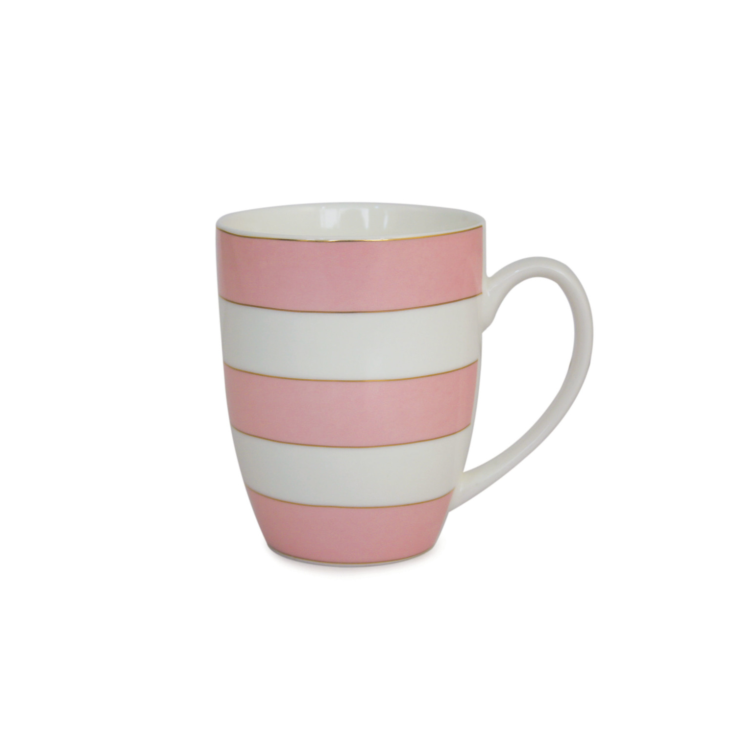 Spots & Stripes Mugs Set of 6 Pink