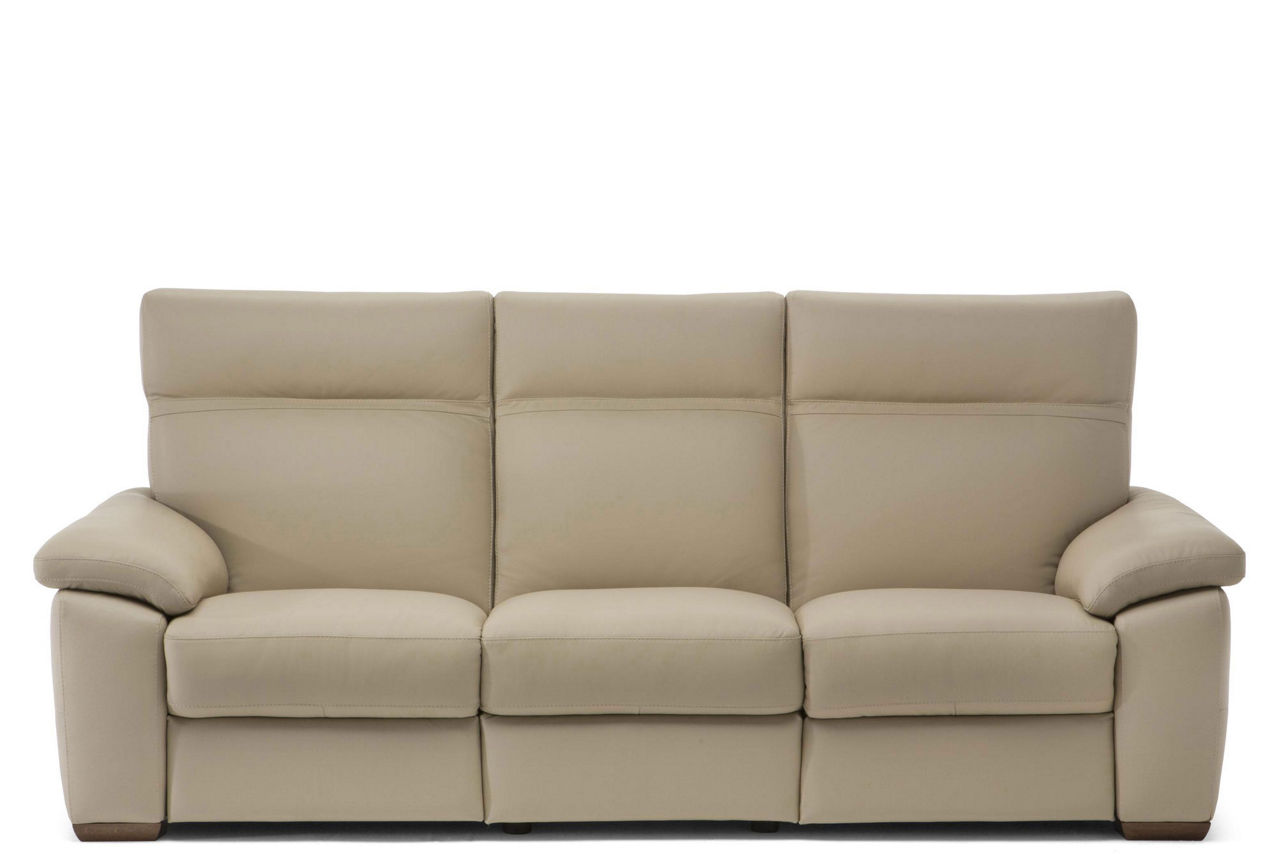 NATUZZI EDITIONS C007 Empatia Large Leather Sofa 10BL Denver 10BL White