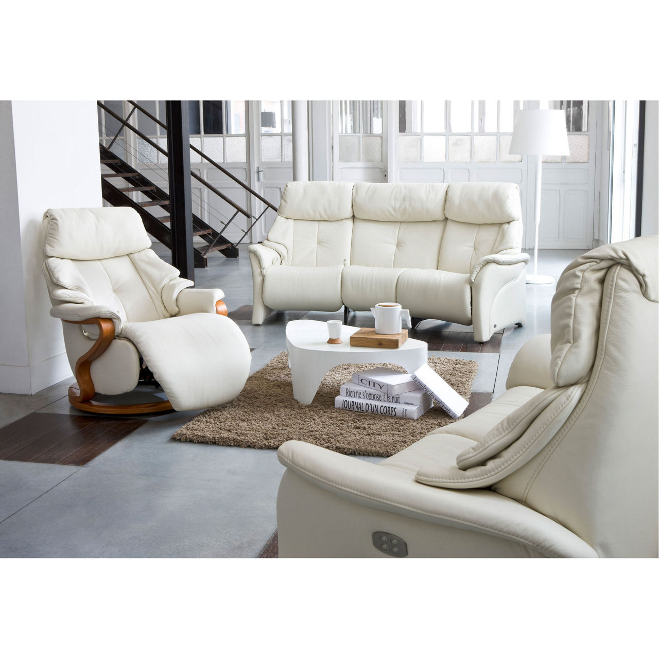 HIMOLLA Chester Small Swivel Recliner Chair Lava Arnotts