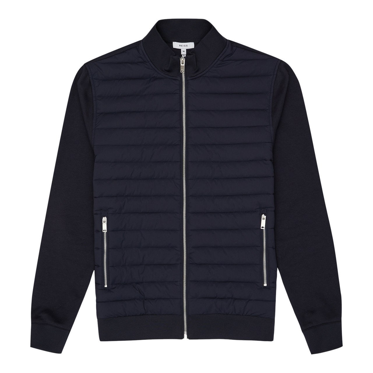 Reiss Taylor Hybrid Zip Quilted Hooded Jacket - REISS