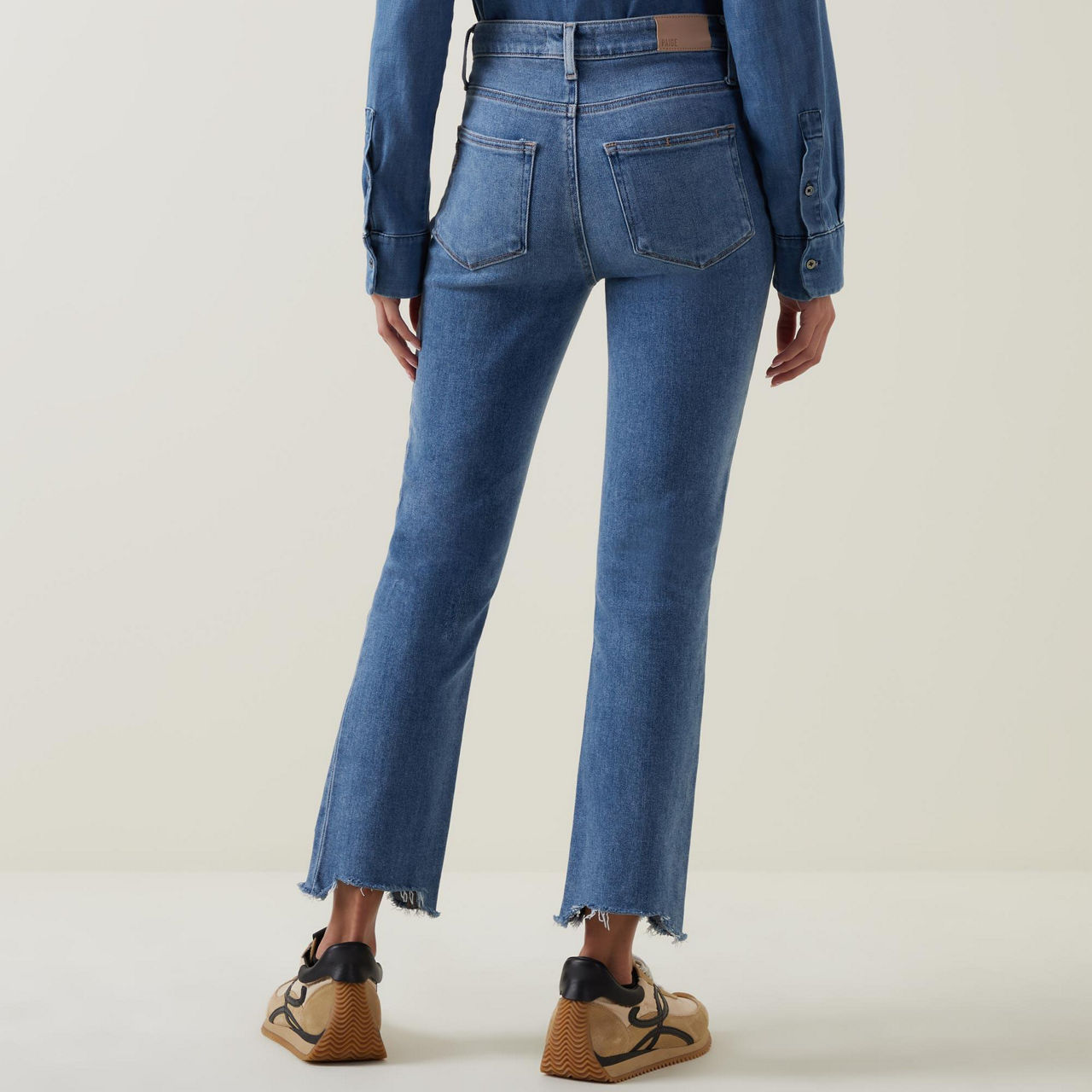 Paige Cindy Straight Leg Jeans Col: Sketchbook, Size: 30