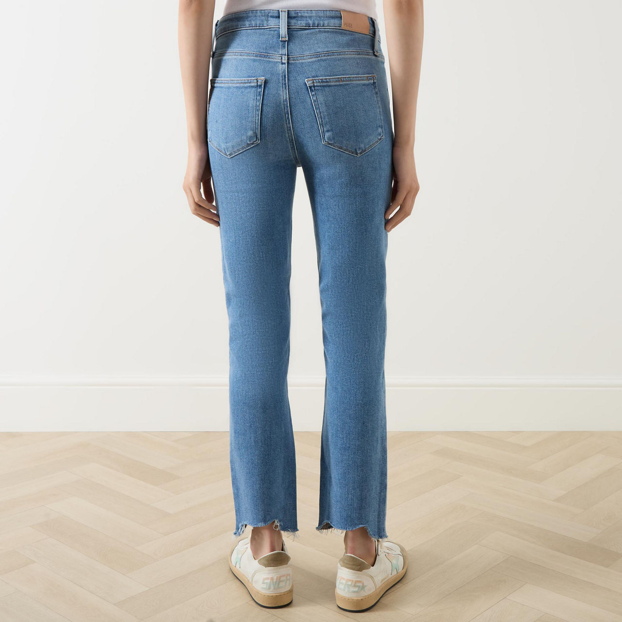 Paige Cindy Straight Leg Jeans Col: Sketchbook, Size: 30