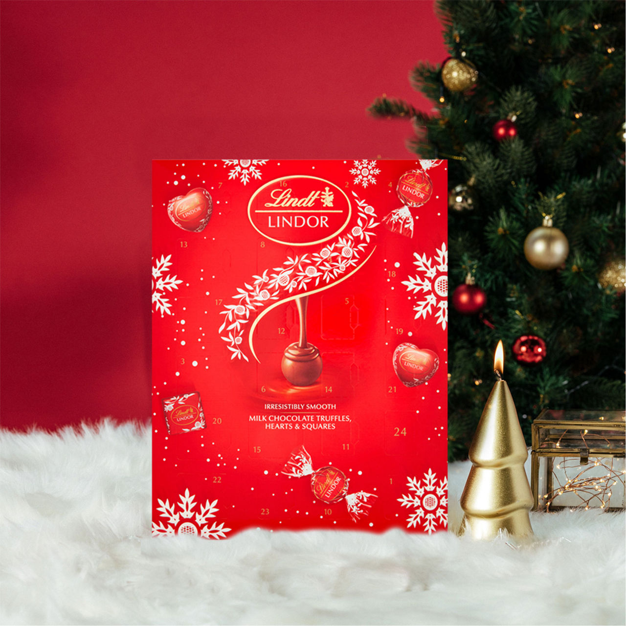 Lindt Lindor Milk Chocolate Advent Calendar 300g 