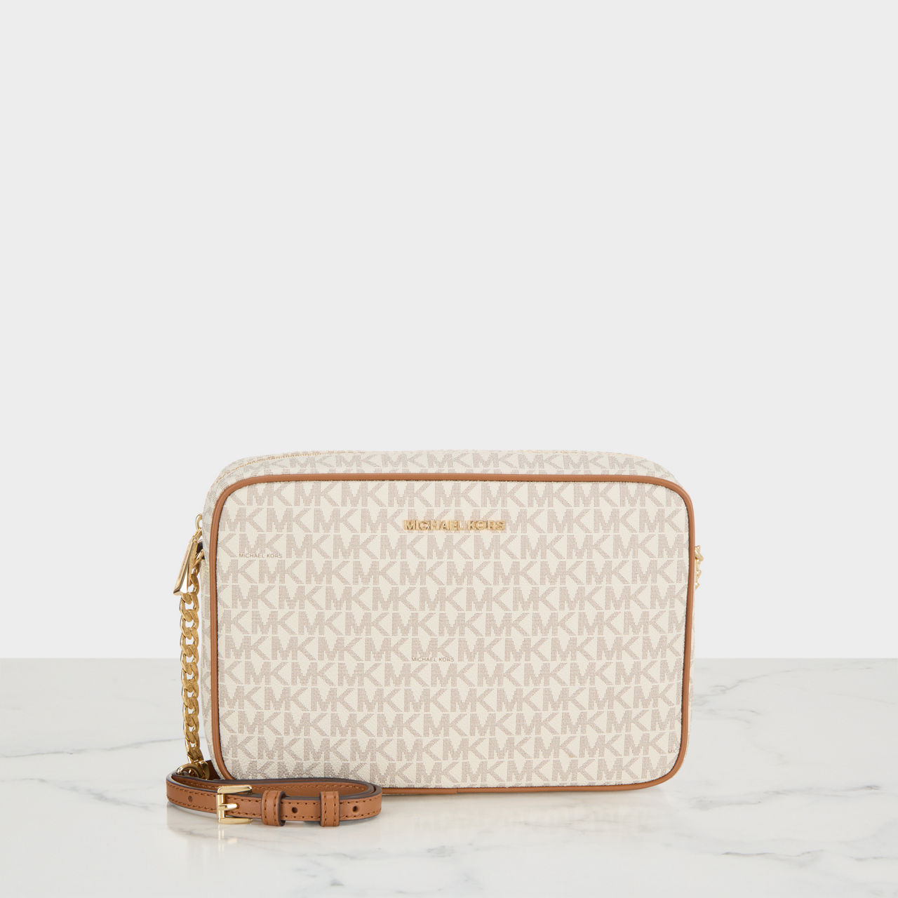 MICHAEL MICHAEL KORS Jet Set Large Monogram Crossbody Bag