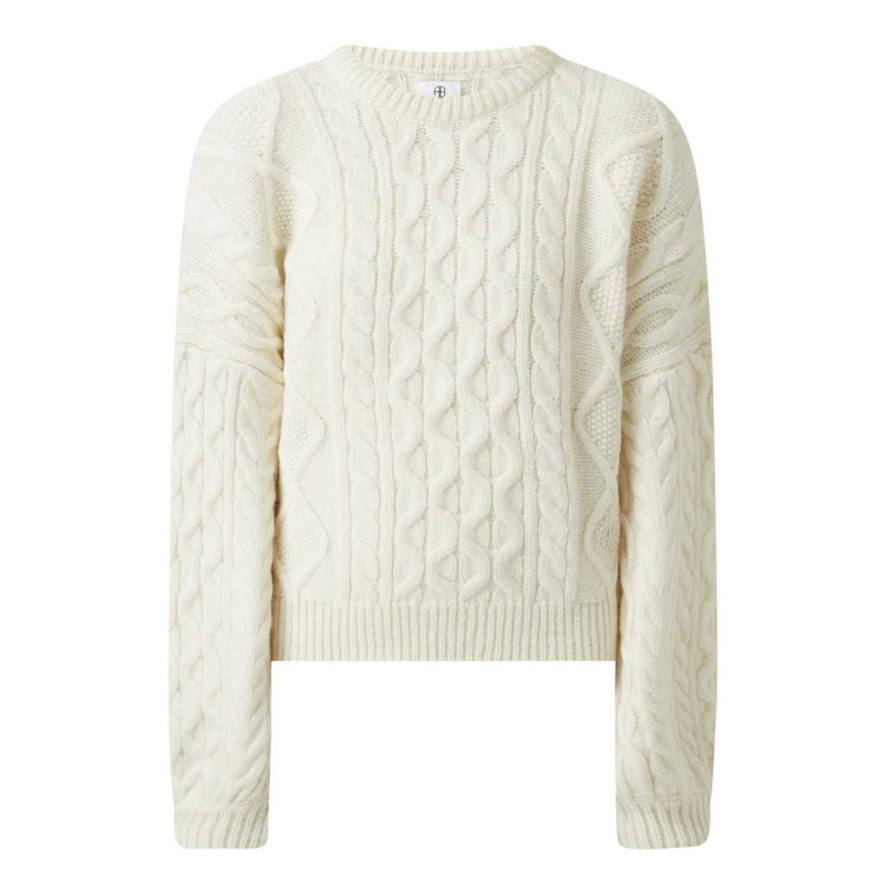 ANINE BING Irina Cable Knit Sweater