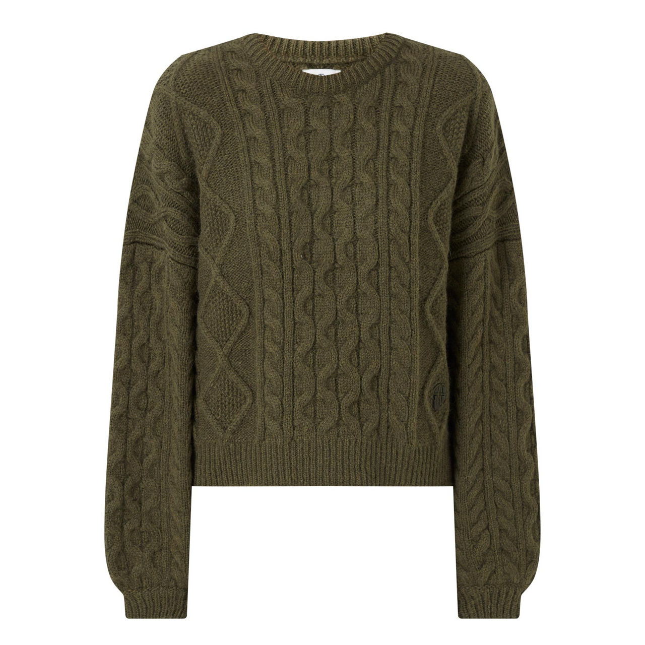 ANINE BING Irina Cable Knit Sweater