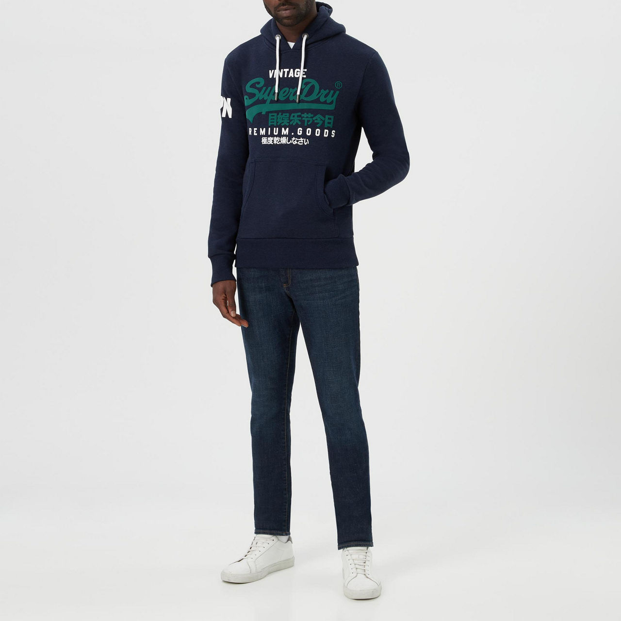 Vintage Logo Drawstring Hoodie main image 1