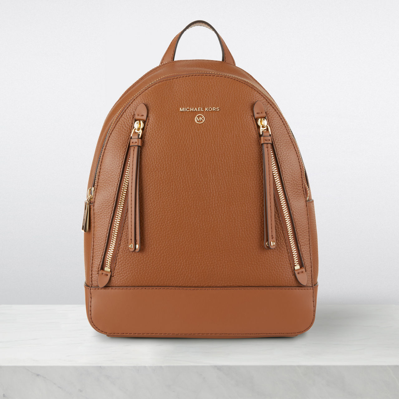 Michael kors shop brown backpack