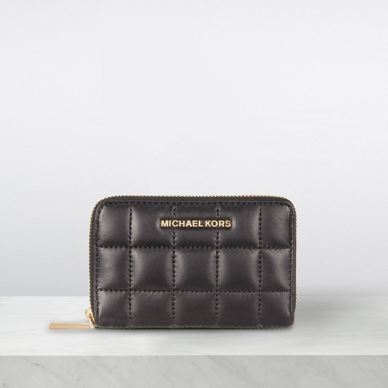 Michael kors zip clearance around wallet small