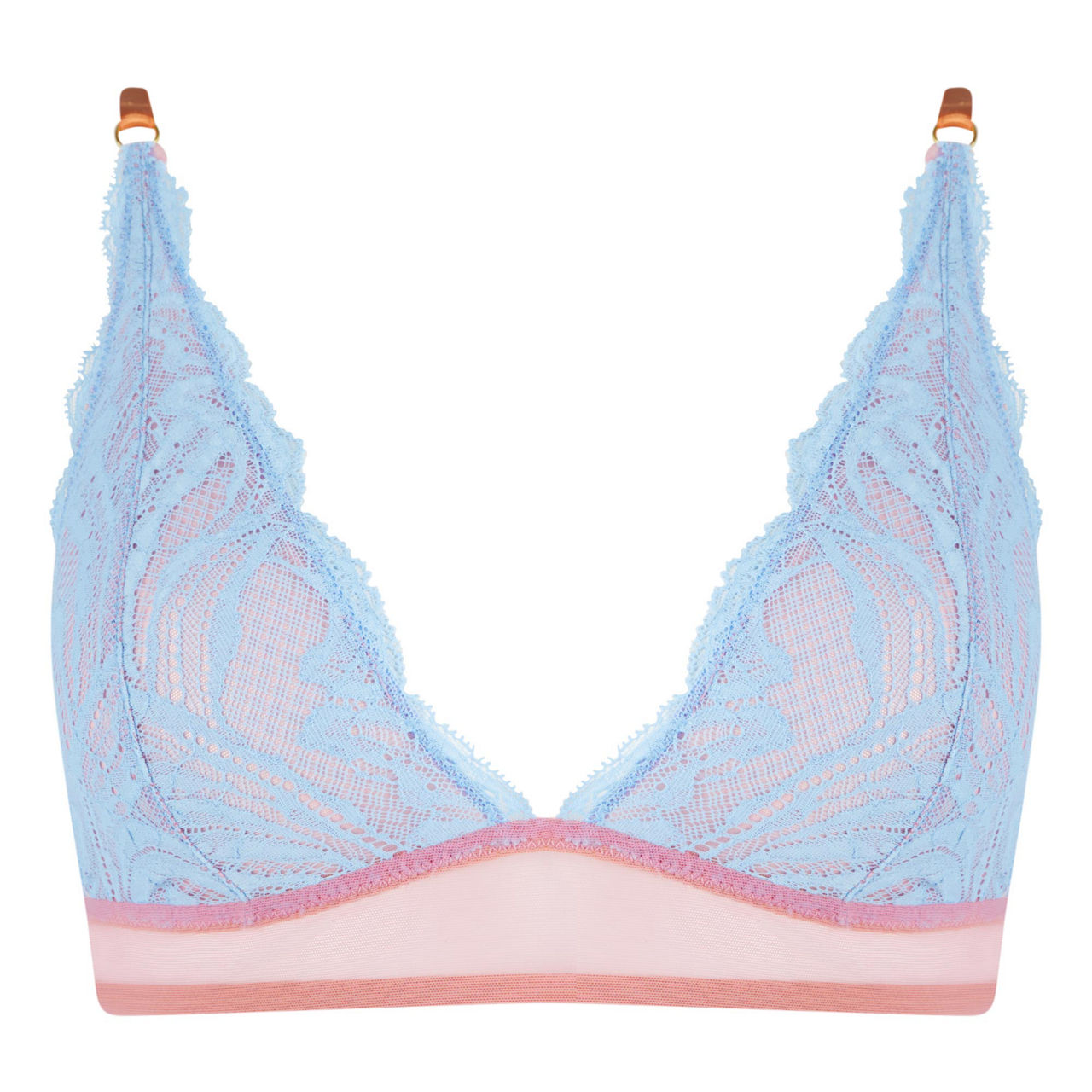 Lace high apex bralette