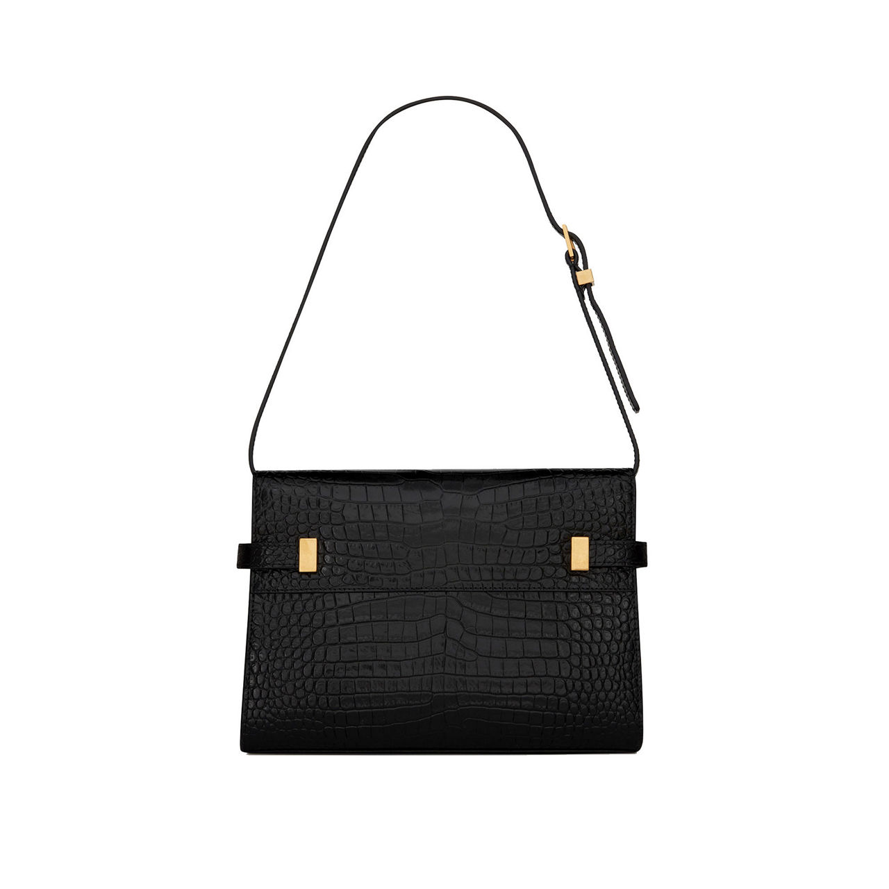 Leather croc shoulder bag sale