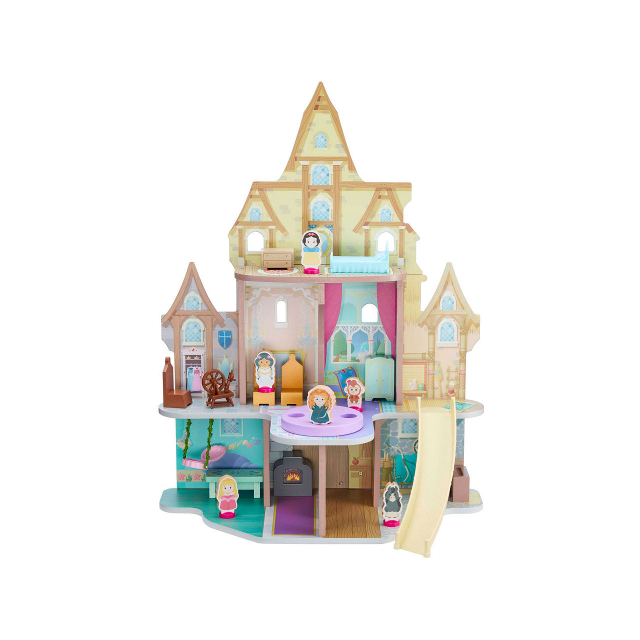 Wooden Enchanted Princess Castle Playset