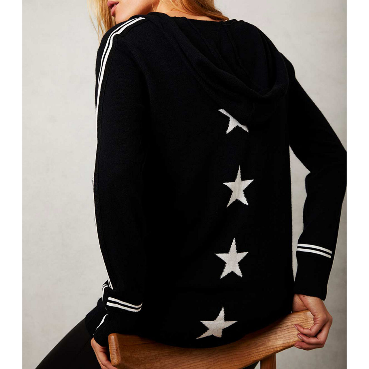 MINT VELVET Star Zip Hoodie Cardigan