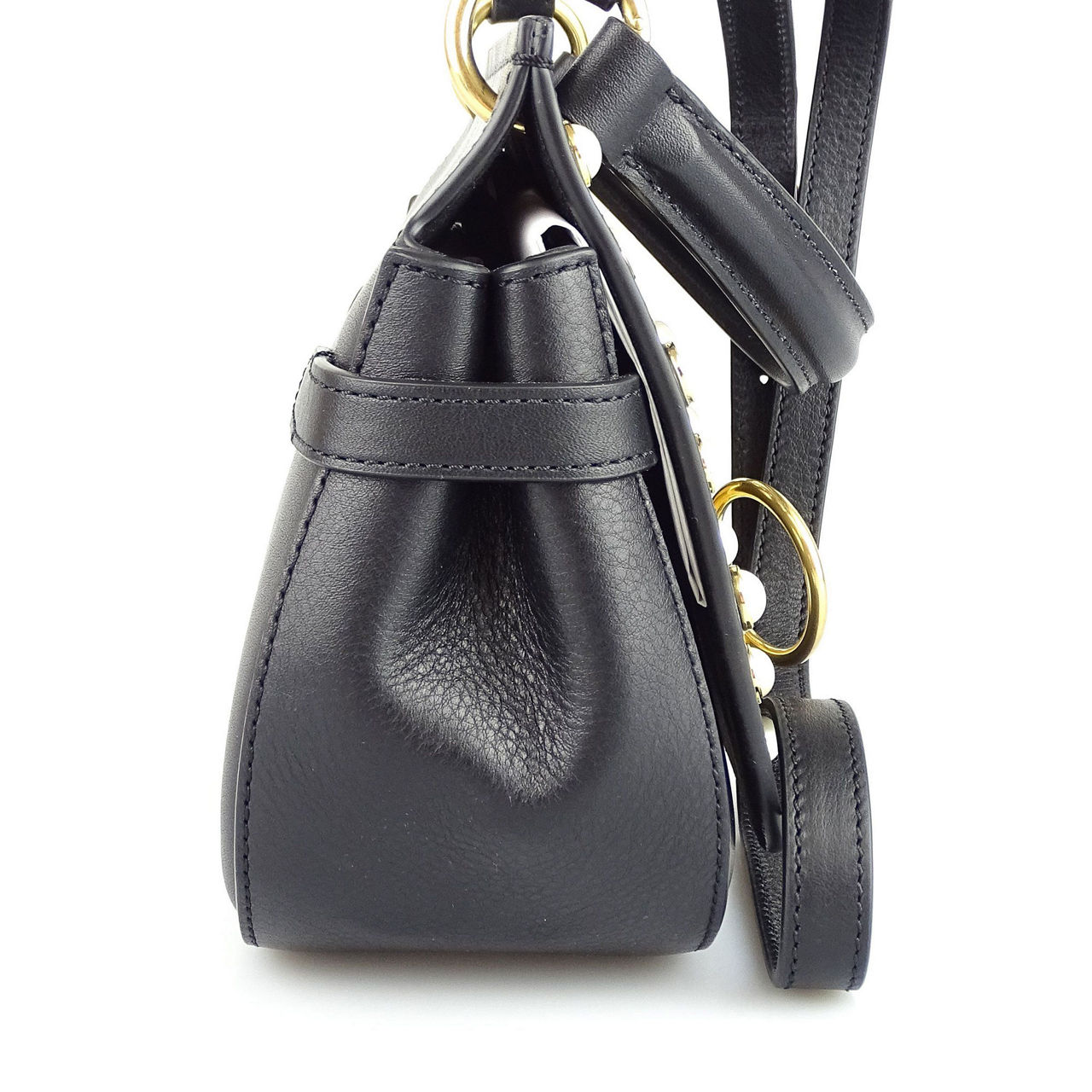 MULBERRY PRE LOVED Amberley Silky Calf Leather Pearl Satchel