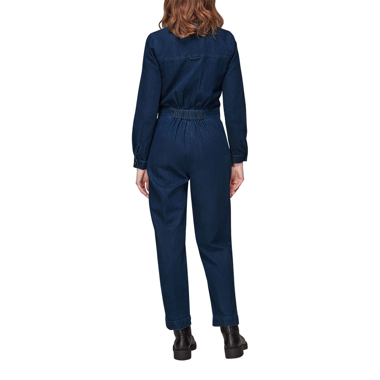 WHISTLES Gabby Denim Jumpsuit