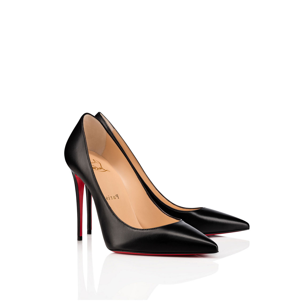 CHRISTIAN LOUBOUTIN: So Kate pumps in nappa leather - Black