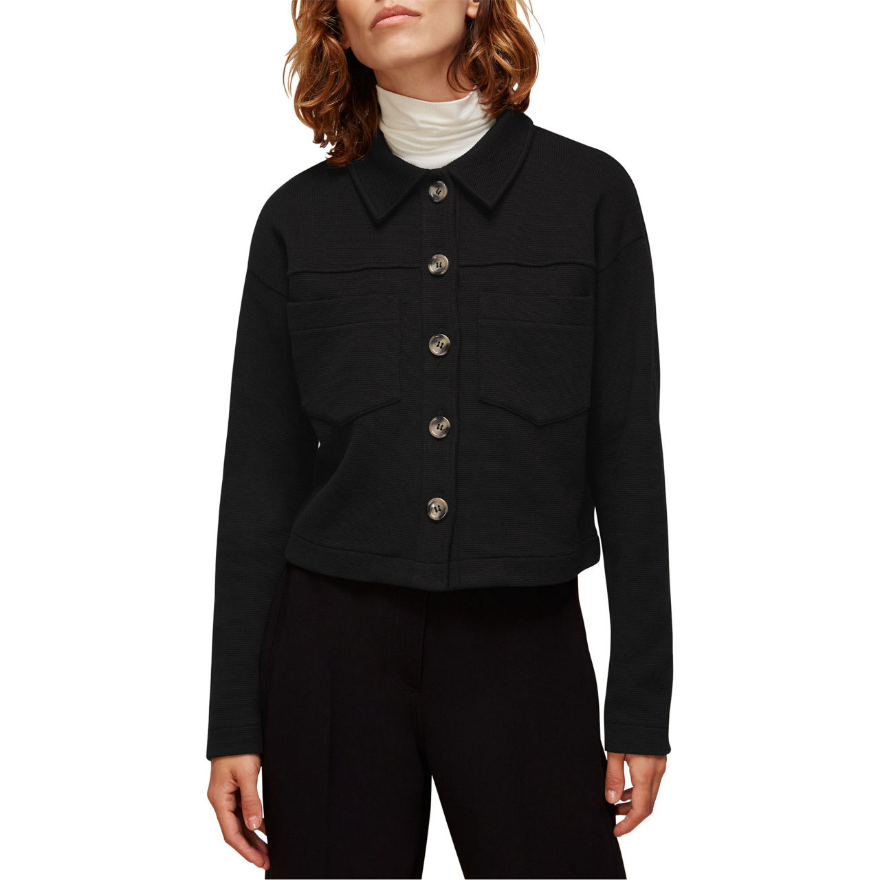 WHISTLES Utility Jersey Jacket