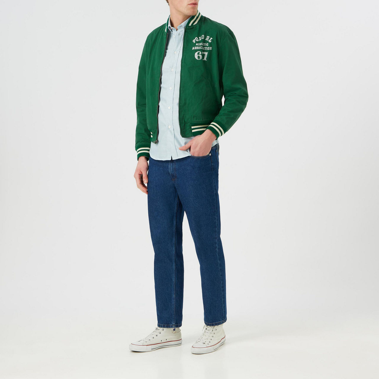 Mens polo hotsell varsity jacket