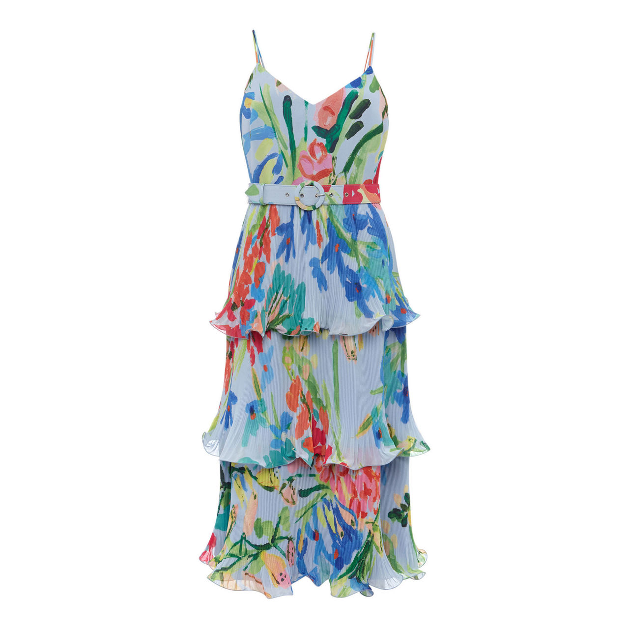 PHASE EIGHT River Floral Tiered Dress