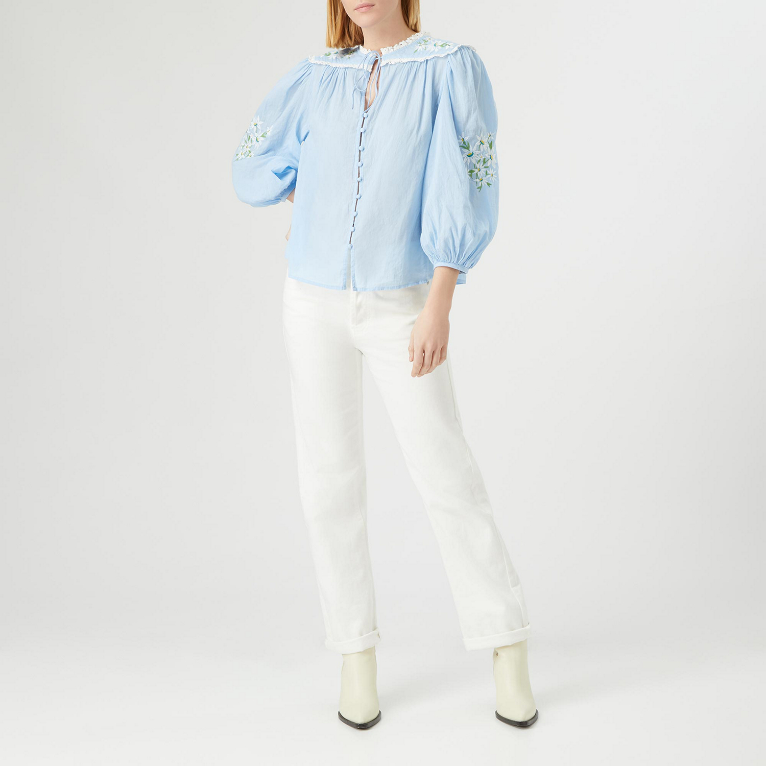 Ren Floral Embroidered Blouse
