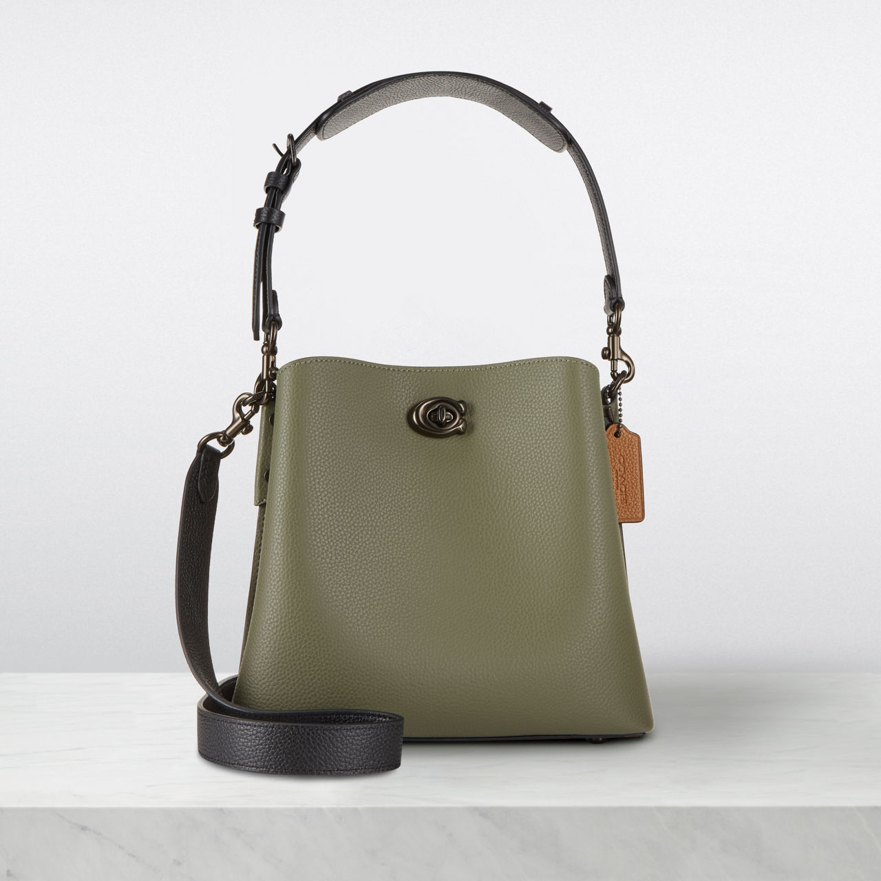 Coach charlie bucket bag green sale