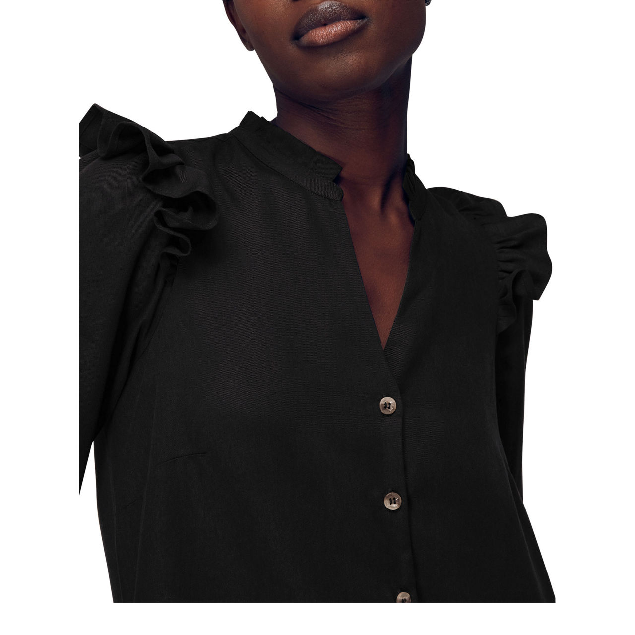 WHISTLES Katie Button Through Dress