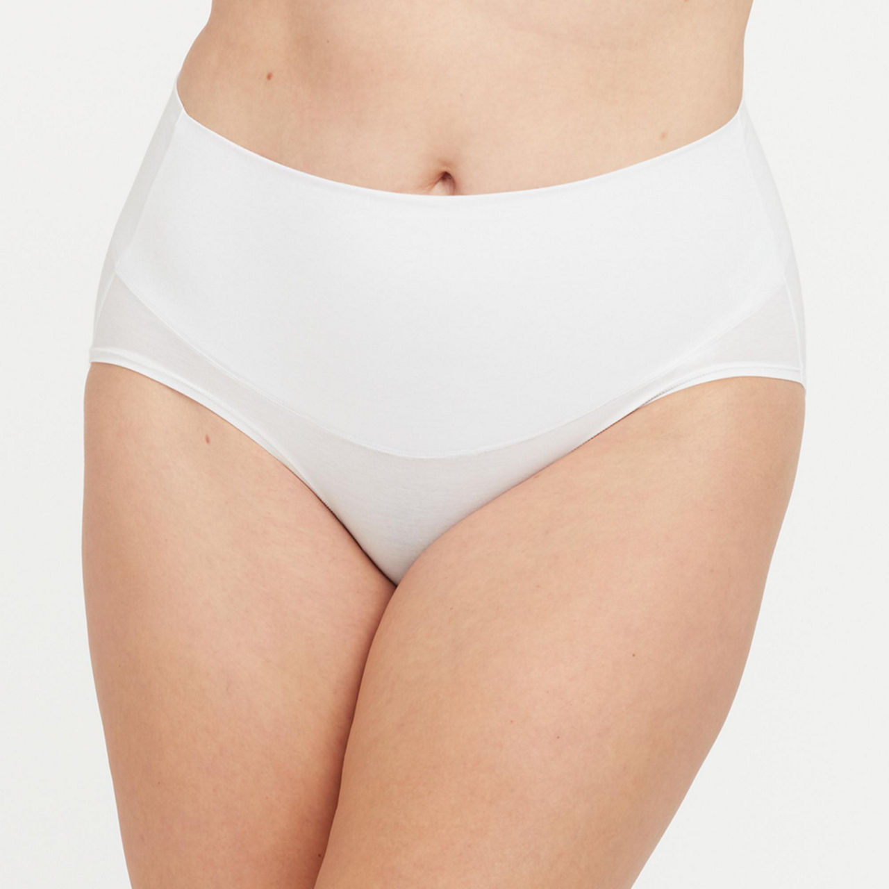 SPANX Cotton Comfort Light Control Briefs White