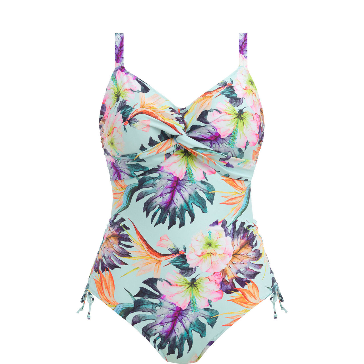 Fantasie Aguada Beach Twist Underwire One-Piece - Womens - Splash - 36F