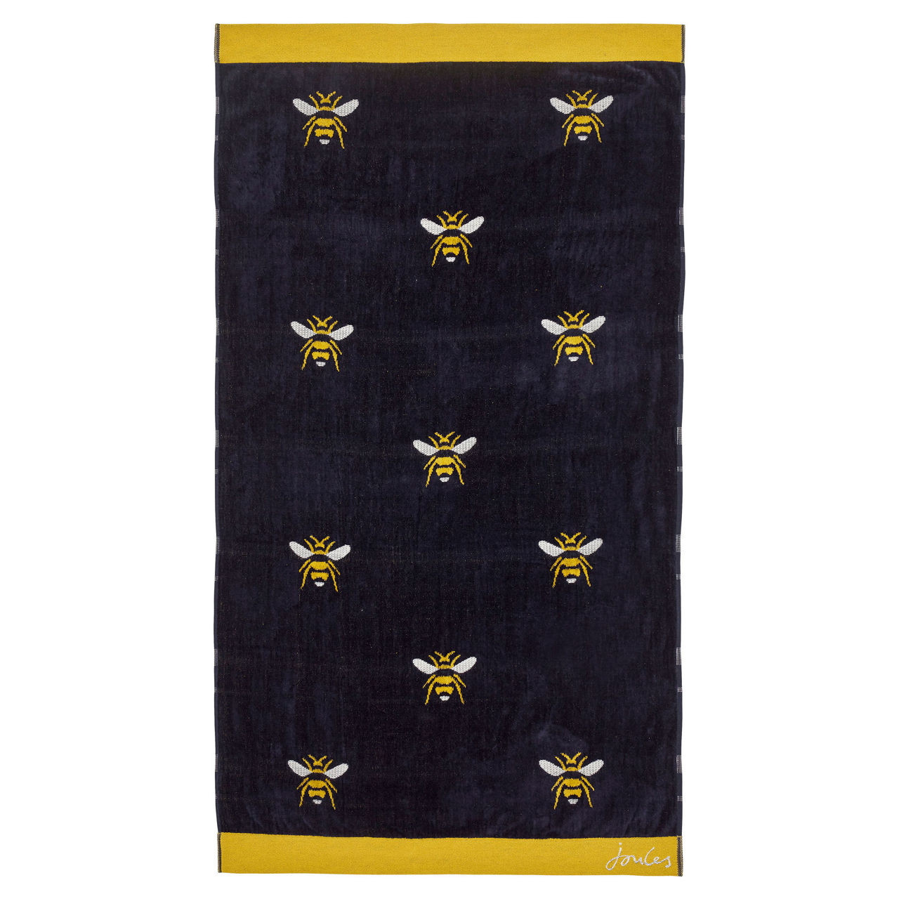 JOULES The Sustainable Edit Botanical Bee Towel French Navy French Navy