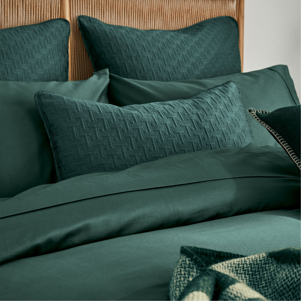 Plain Dye Duvet Cover Forest