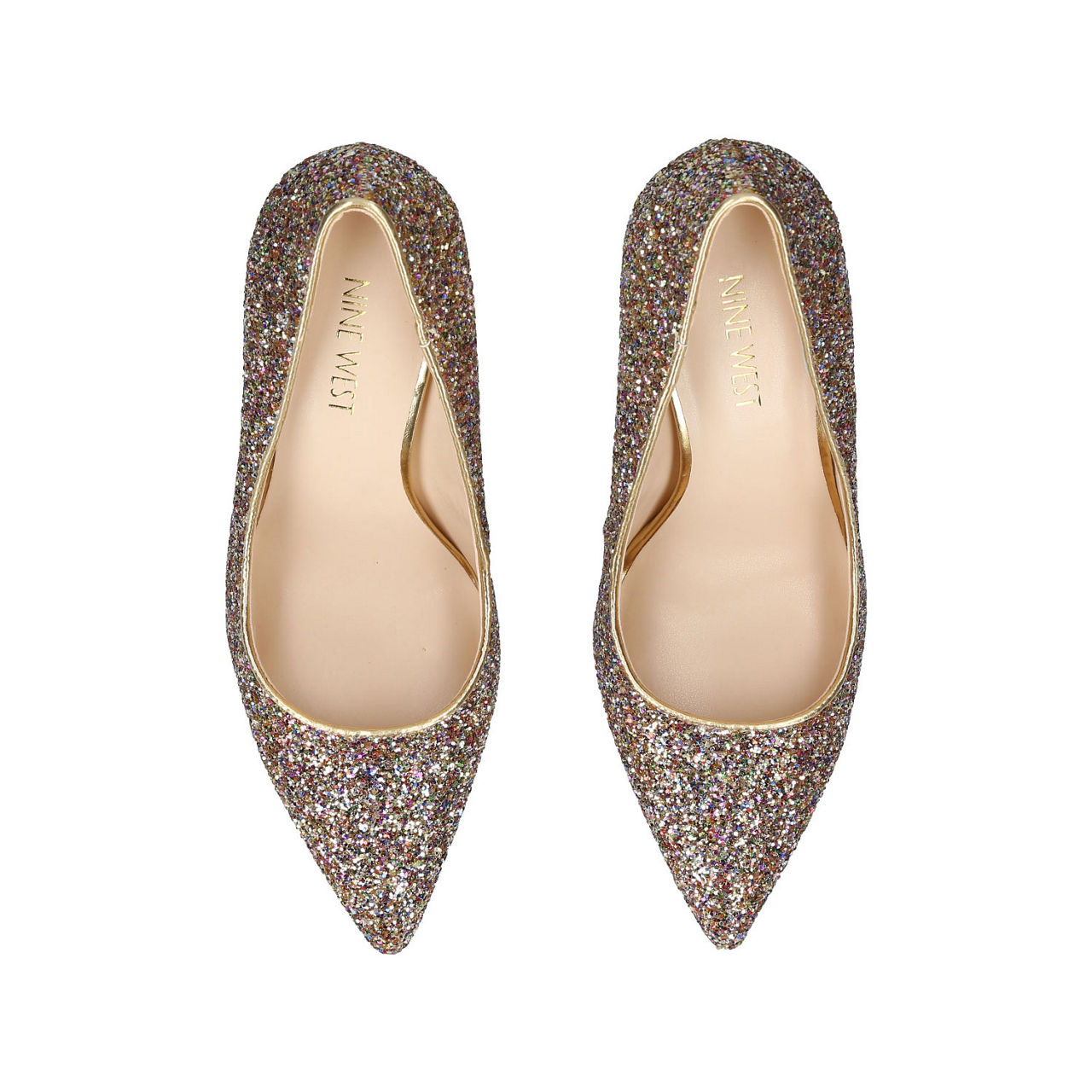 Nine west store glitter flats