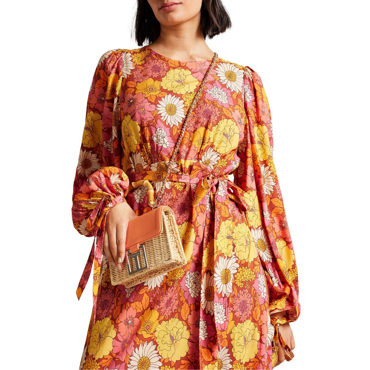 TED BAKER Jaylisa Top Handle Basket Crossbody Bag