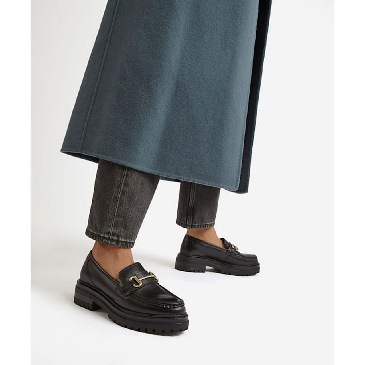 Chunky sole hot sale loafers