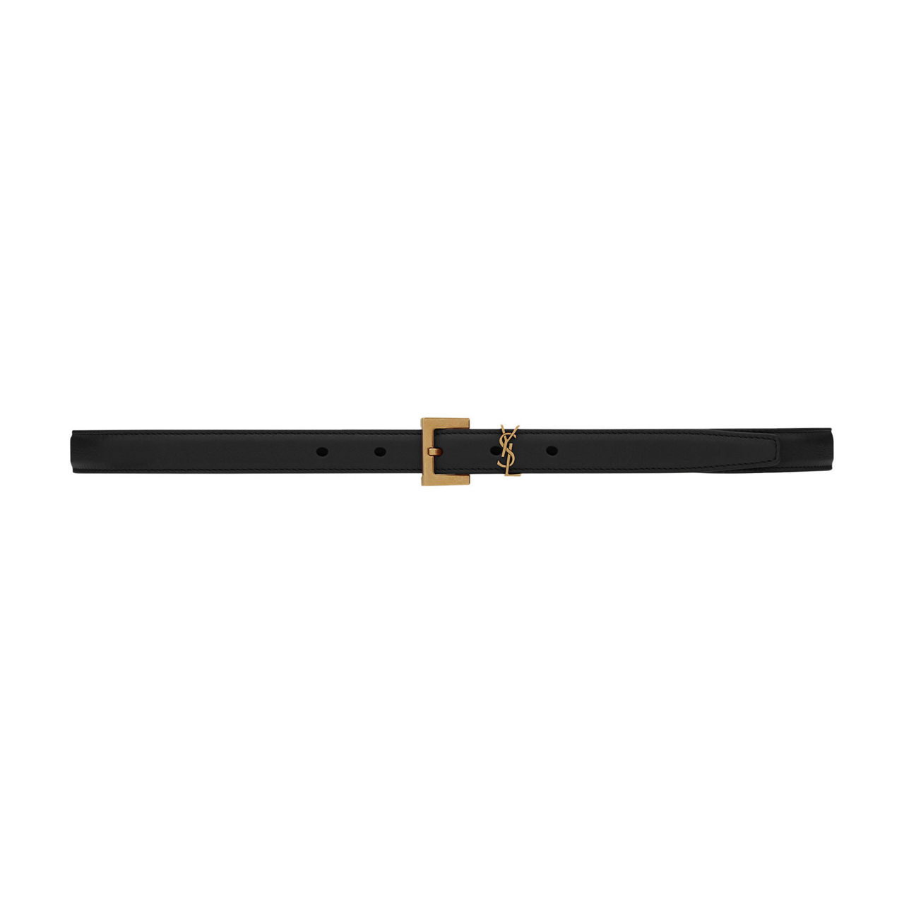 SAINT LAURENT Monogramme leather belt