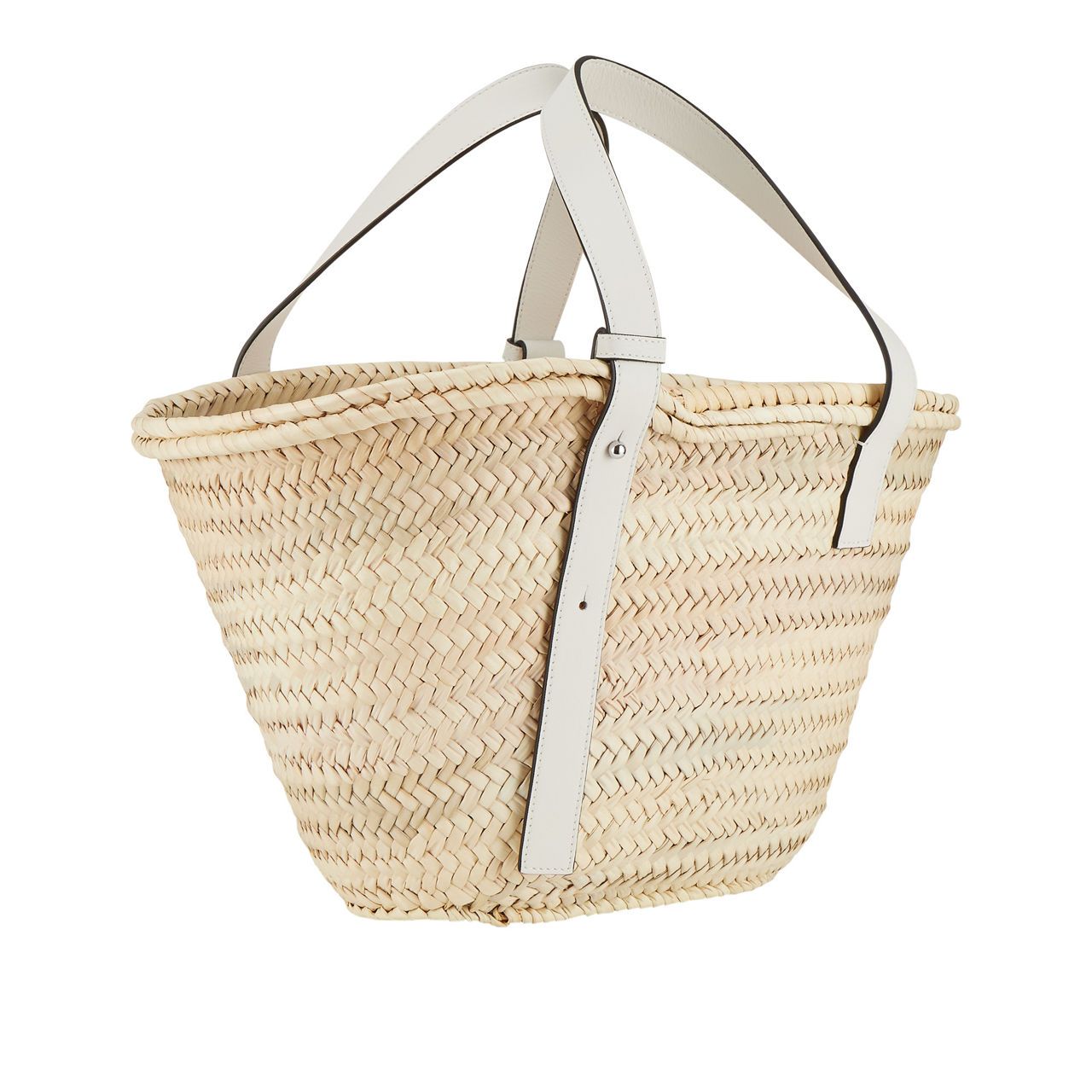 LOEWE Palm Leaf & Calfskin Basket Bag