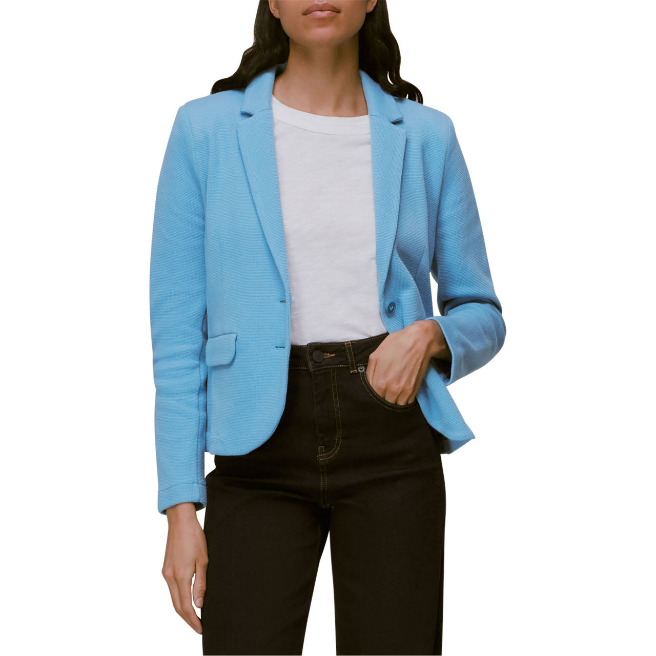WHISTLES Slim Jersey Jacket