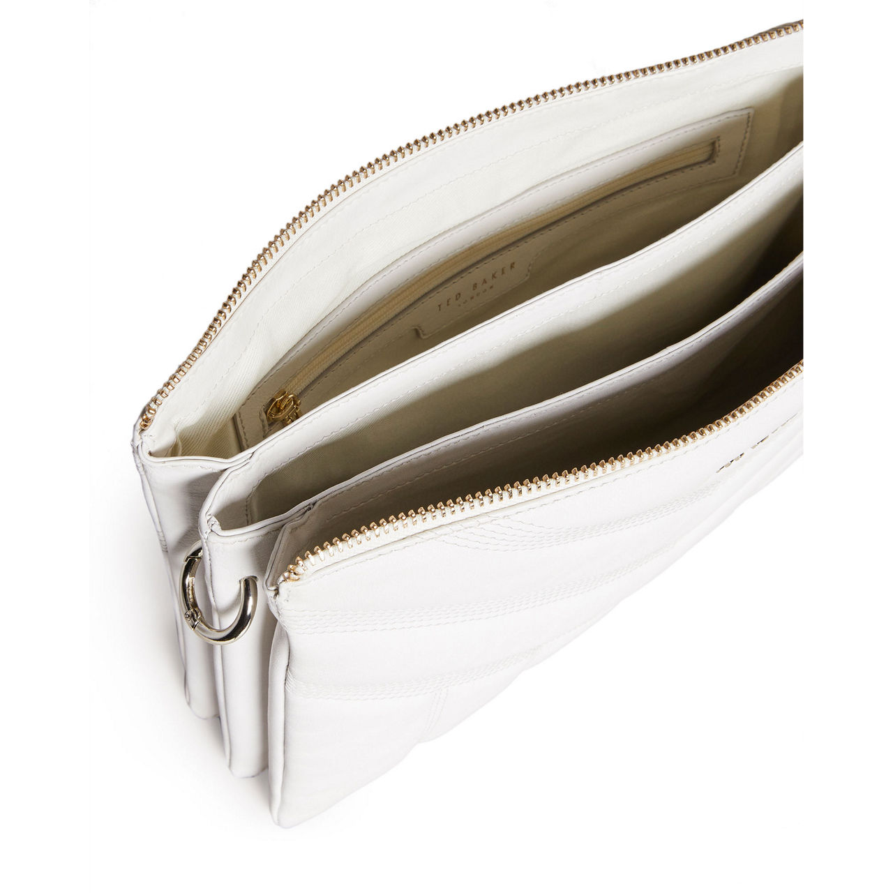 TED BAKER Ayahla Puffer Quilted Leather Crossbody Bag