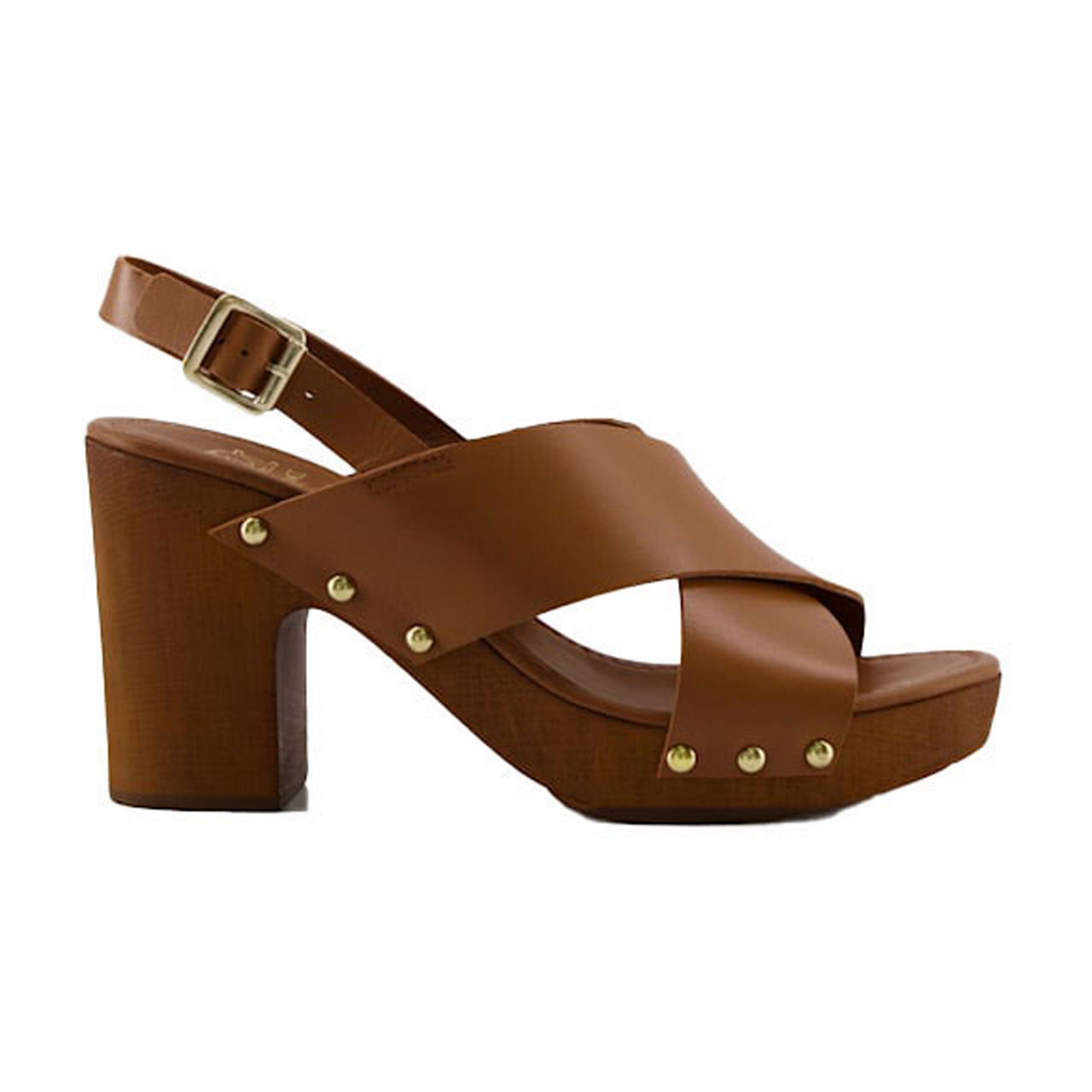 DUNE LONDON Jingers Cross Strap Clog Heels