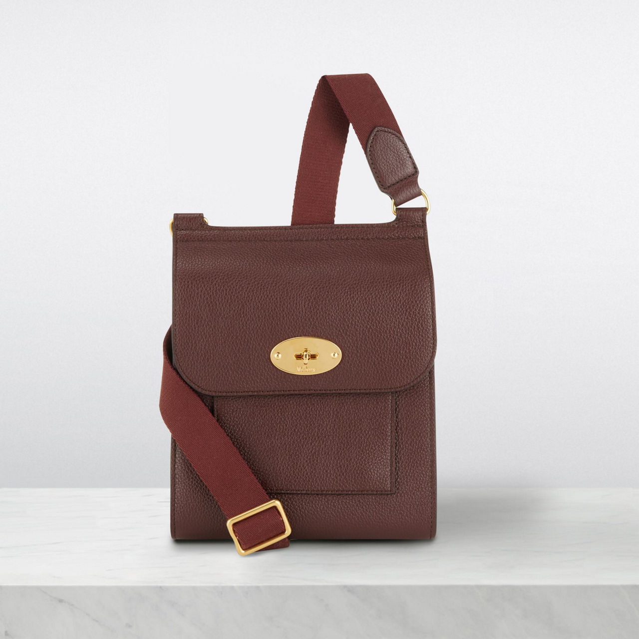 MULBERRY Antony large grained-leather messenger bag